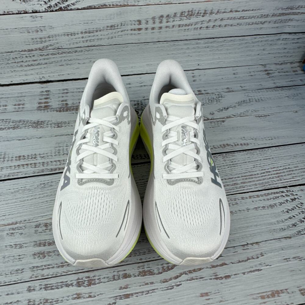 Hoka Skyward X 2 Womens US 8.5 B Running Shoes White Neon Yuzu - Picture 3 of 10